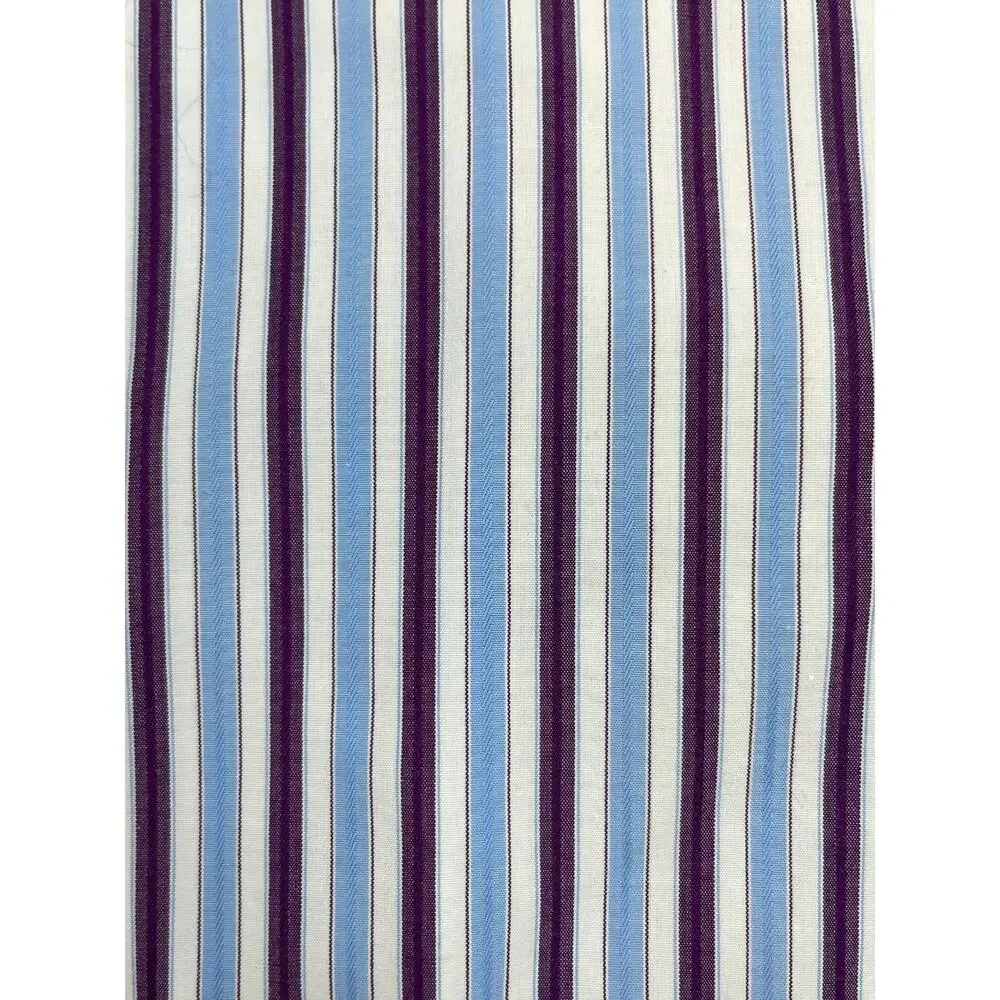 David Donahue Shirt Mens 16.5‎ - 34/35 Striped 100% Cotton Button Up
